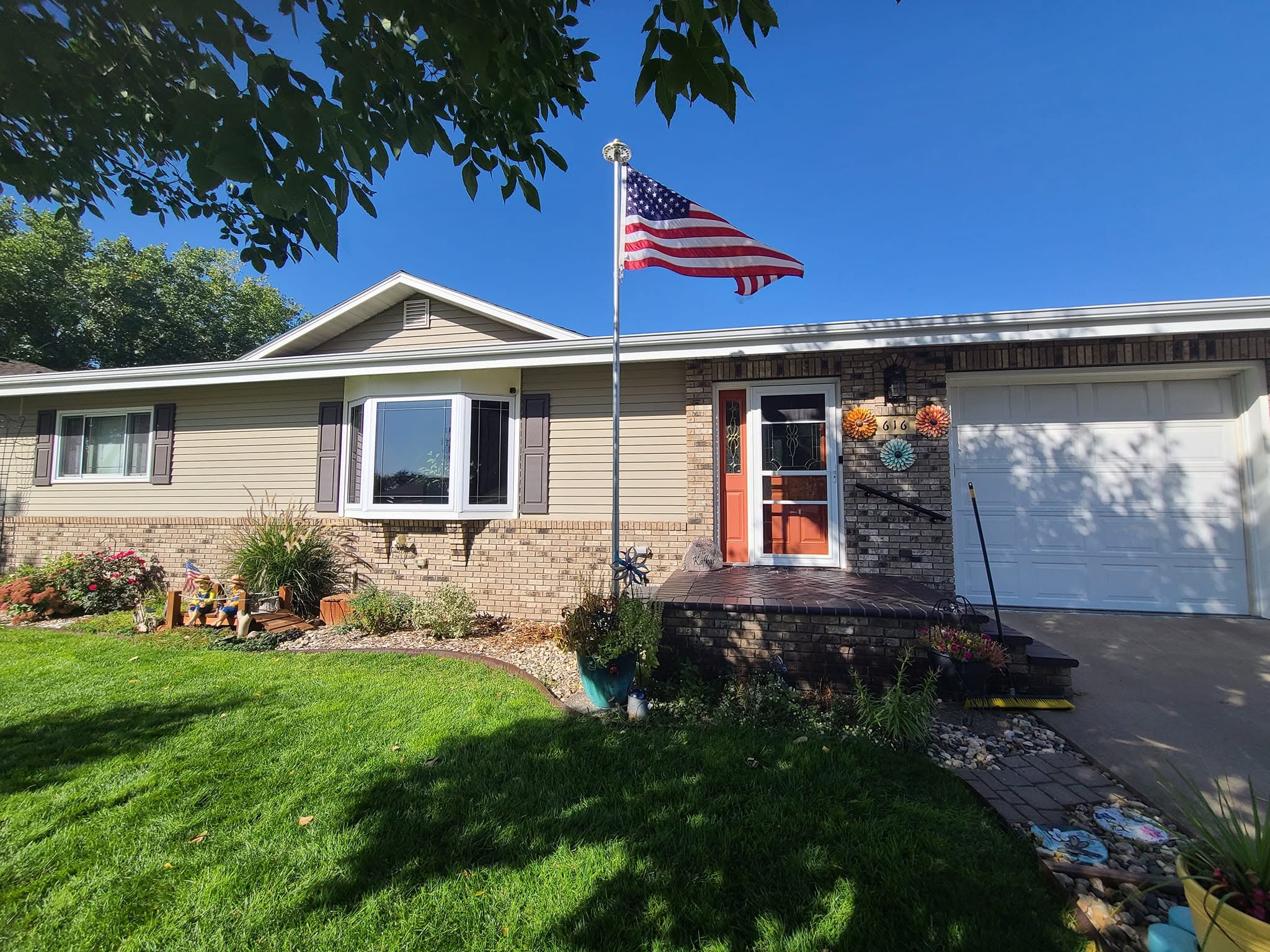 United Roofing & Siding residential siding and gutter work for a home exterior in Sioux Falls, SD