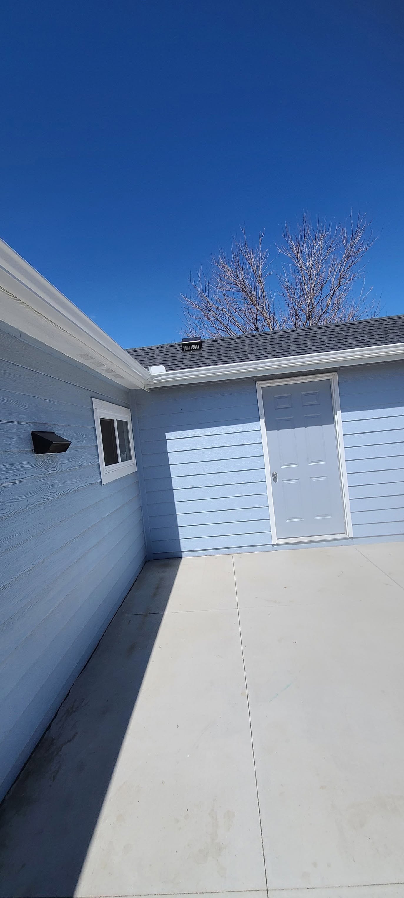 United Roofing & Siding residential siding and roofline work for a home exterior in Sioux Falls, SD