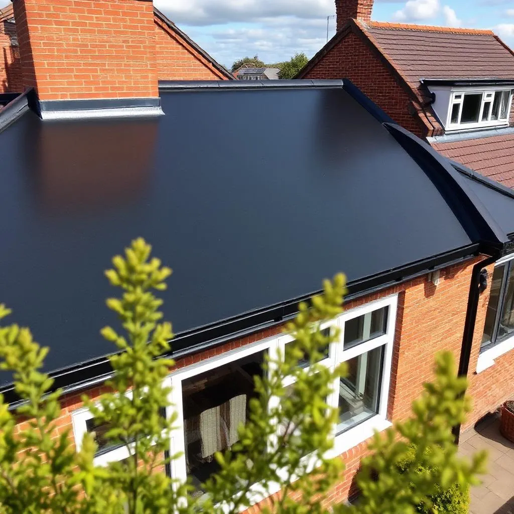 United Roofing & Siding rubber roofing service for a flat residential roof in Sioux Falls, SD